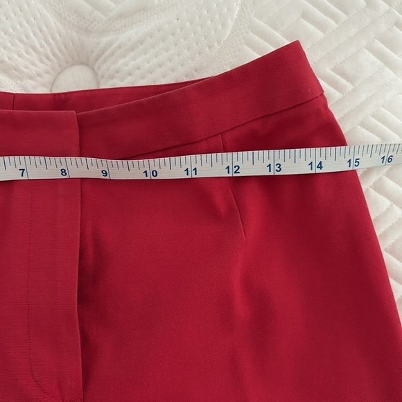 Carlisle Vintage Bold Red Flat Front Straight Leg Cotton Pants. Size 4 - Picture 9 of 10